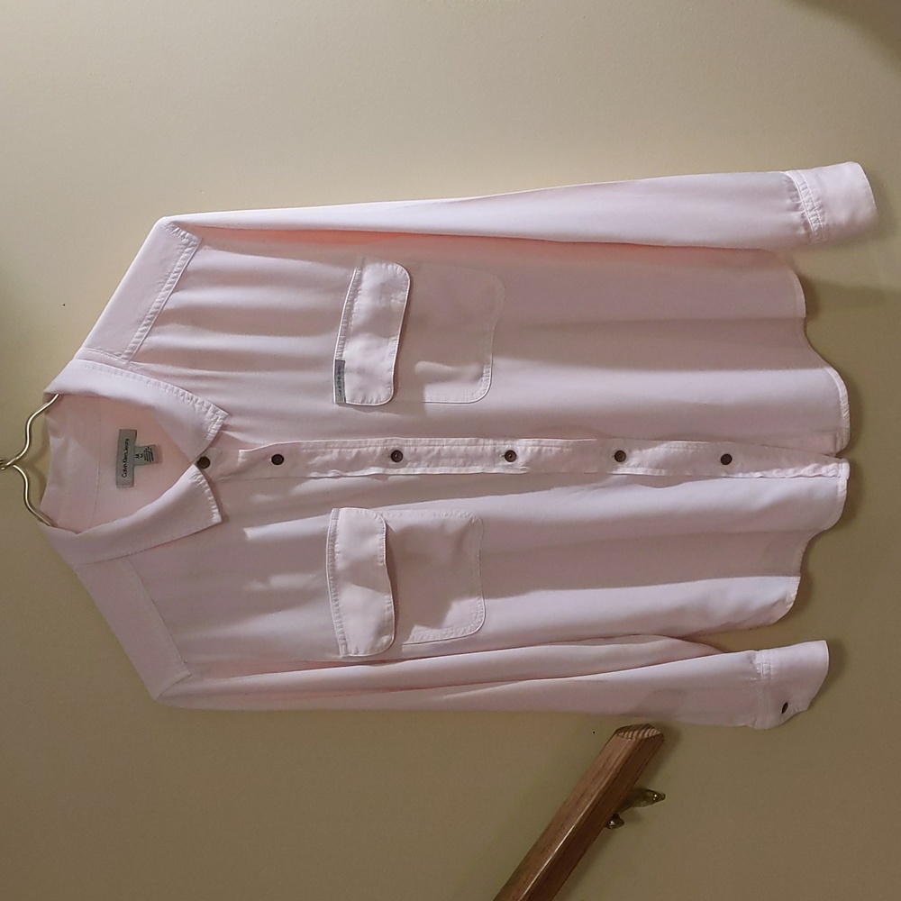 Calvin Klein Jeans Pink Button Down Shirt